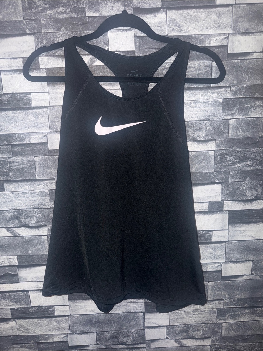 Women’s Nike Black Racerback Dri-FIT Tank size L